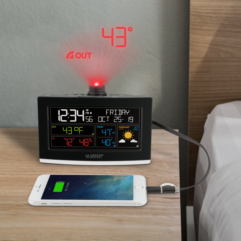 La Crosse Technology WiFi Projection Alarm Clock & Reviews Wayfair